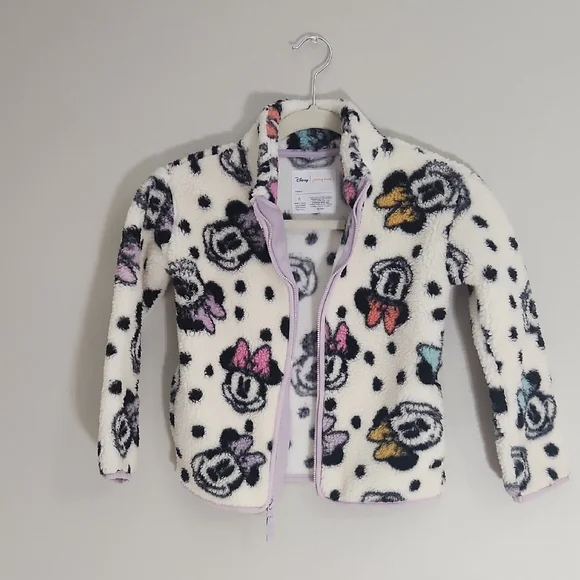 Disney Jumping Beans Fleece Jacket - Black and White Size 6. - Picture 4 of 7